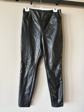 Laundry By Shelli Segal Black Vegan Faux Leather Pants Size Medium
